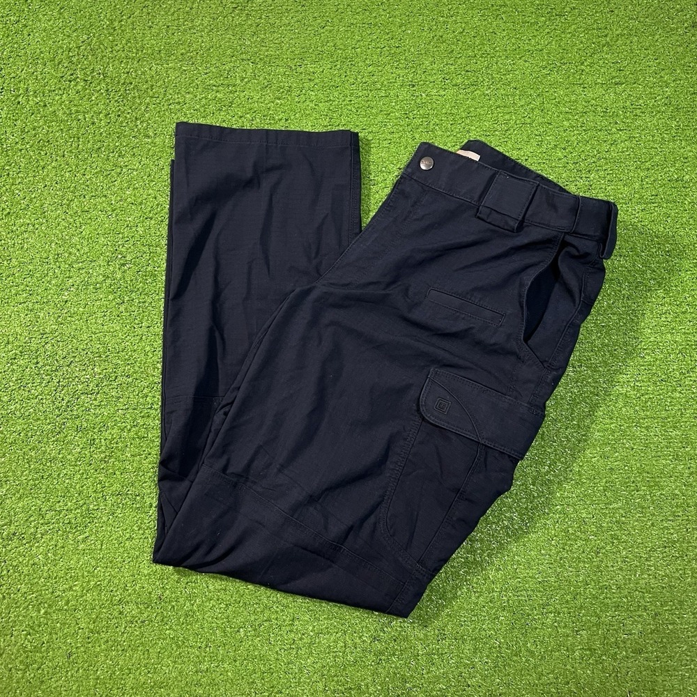 5.11 Tactical Stryke Cargo Pants Mens 36x32 Dark Navy Ripstop Duty Workwear EUC